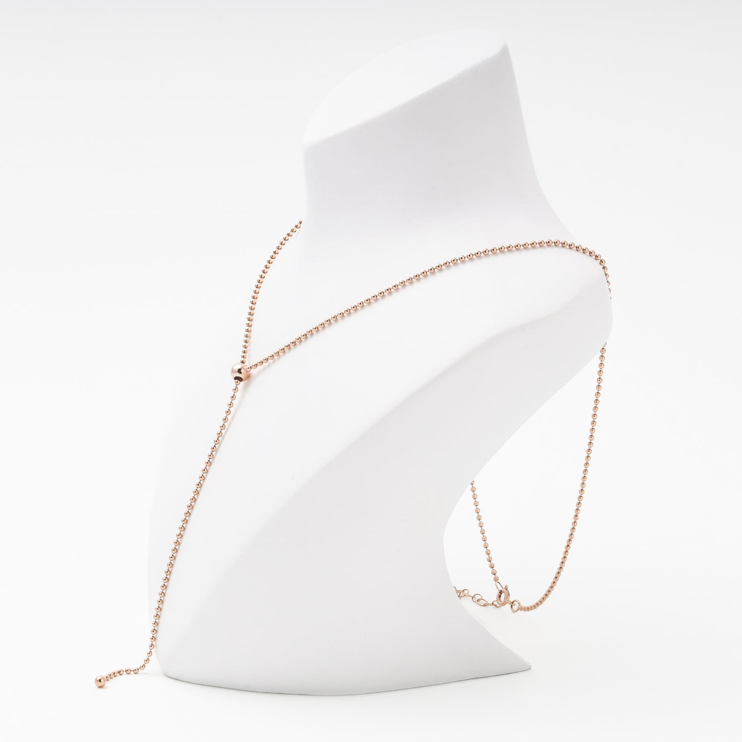 Gold 585 ball chain necklace close-up - Kabluchka