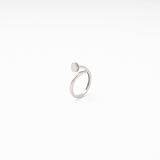 Silver nail ring on display, 141910r, Kabluchka