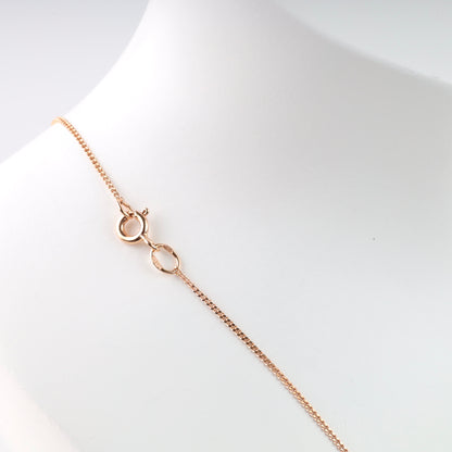 Rose gold 585 chain necklace close-up links - Kabluchka Jewelry Store