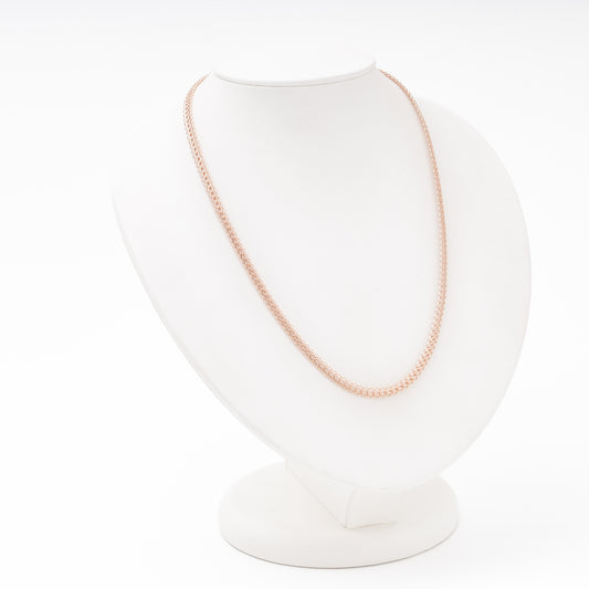Cardinal chain 14K rose gold on bust display, full length — Kabluchka