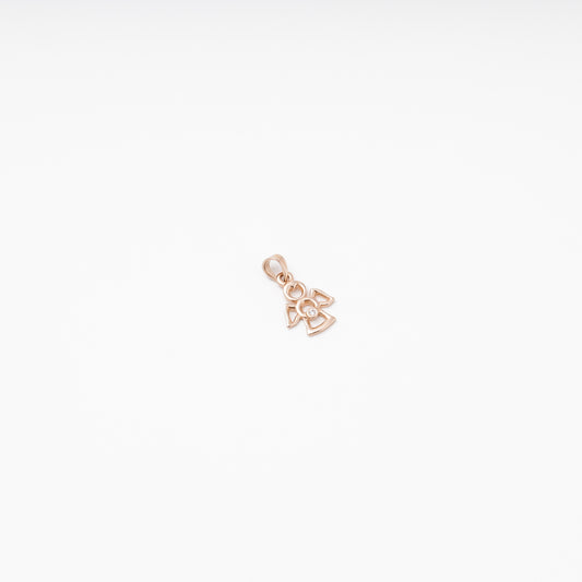 Gold angel pendant 585 open silhouette — Kabluchka