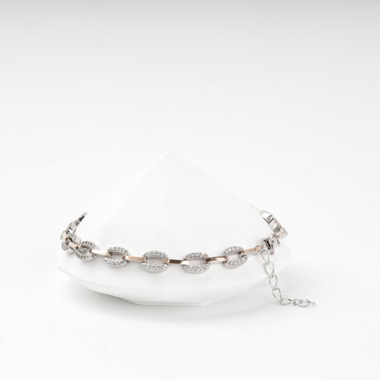 Oval link bracelet with extension chain — Kabluchka Jewelry Store