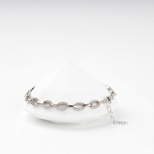Oval link bracelet with extension chain — Kabluchka Jewelry Store