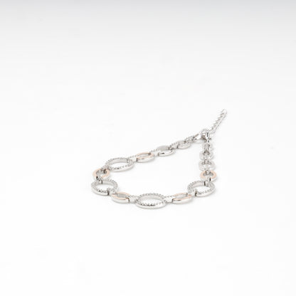 Open round link bracelet arranged in a circle — Kabluchka Jewelry Store