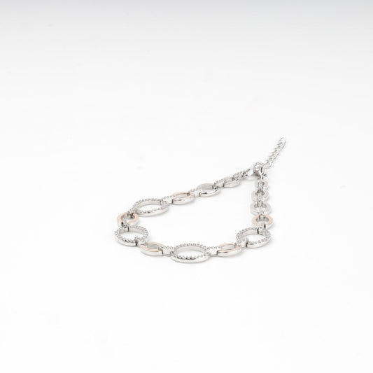 Open round link bracelet arranged in a circle — Kabluchka Jewelry Store