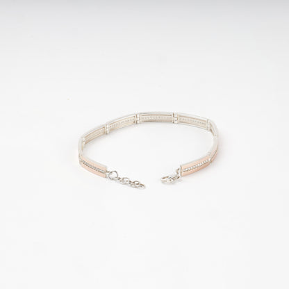 Flexible Silver 925 link bracelet — detail — Kabluchka