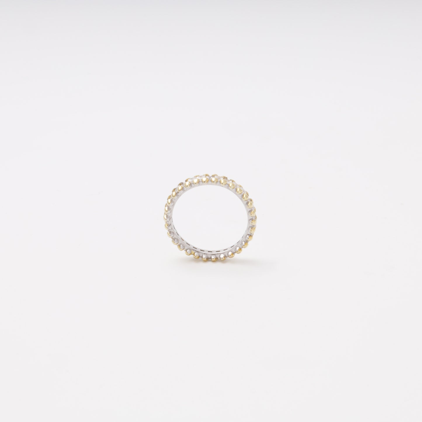 Silver 925 Full CZ Ring side view — Kabluchka