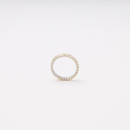 Silver 925 Full CZ Ring side view — Kabluchka