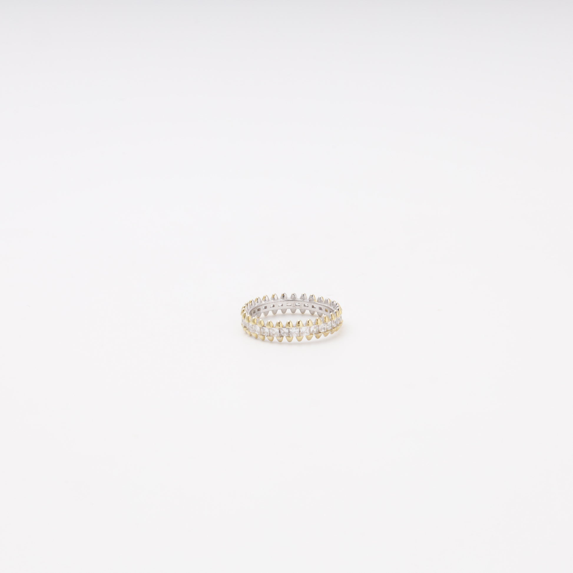 Silver 925 Full CZ Ring from above — Kabluchka