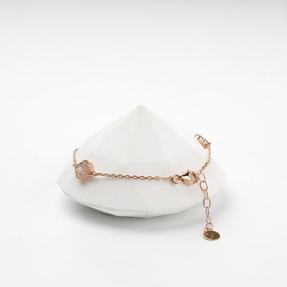 Clover chain bracelet with lobster clasp and extender — Kabluchka