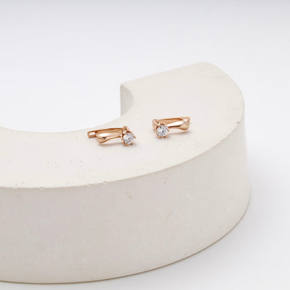 Size measurement — children's rose gold earrings — Kabluchka