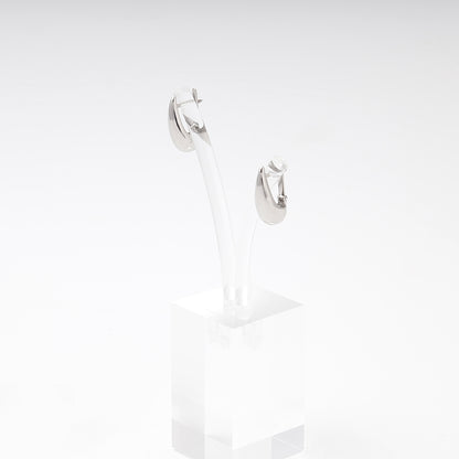 Silver 925 Teardrop Earrings angled view — Kabluchka