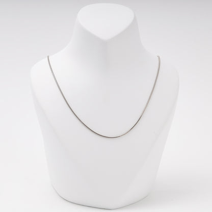 Silver 925 thin snake chain necklace — view 1 — Kabluchka