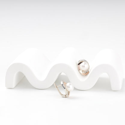 0075 Silver 925 and Gold 375 earrings — detail view — Kabluchka