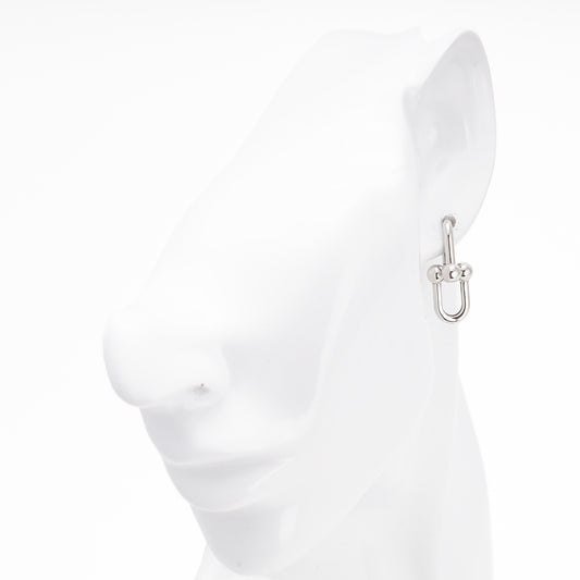 Gold 585 open drop earrings with ball ends pair - Kabluchka Jewelry Store