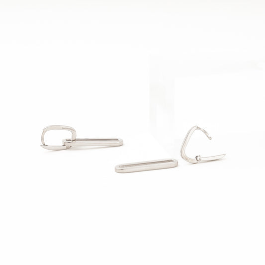 Silver 925 Convertible Earrings — Disassembled Components — Kabluchka