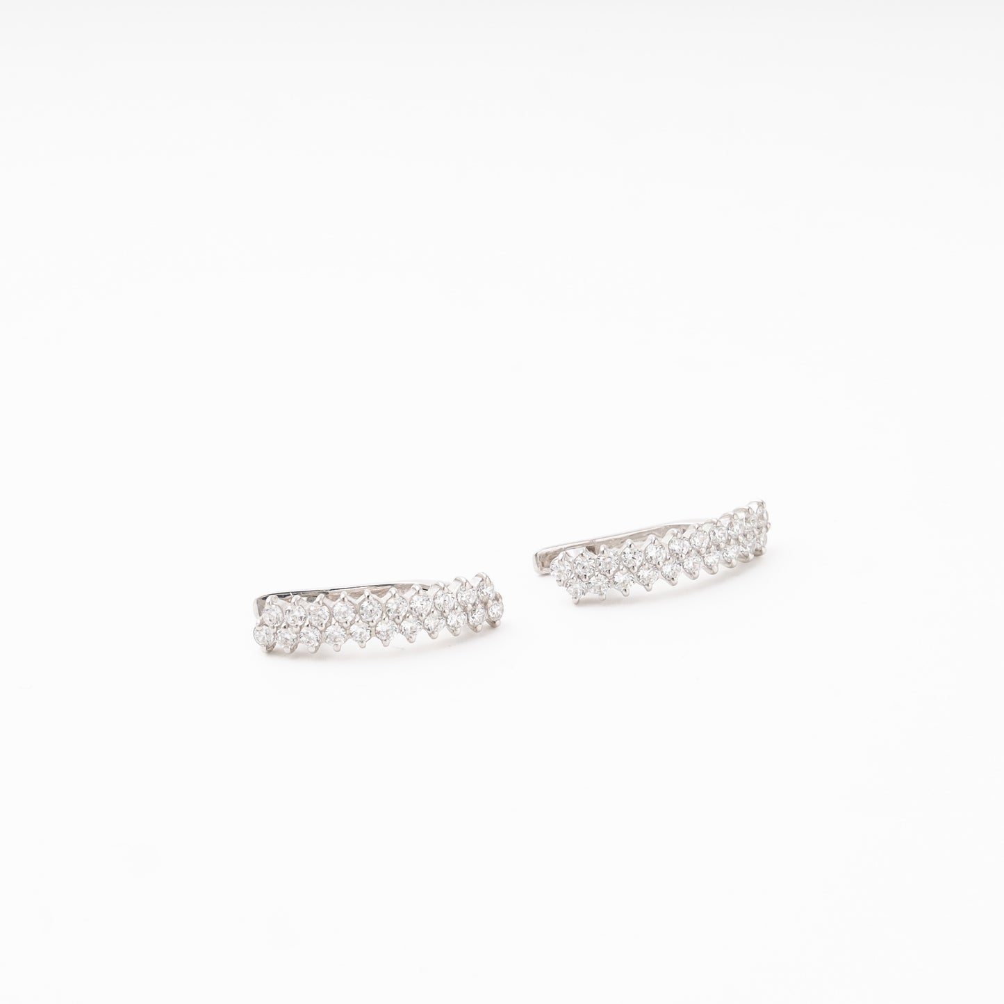 Silver 925 CZ Ear Crawler detail — Kabluchka