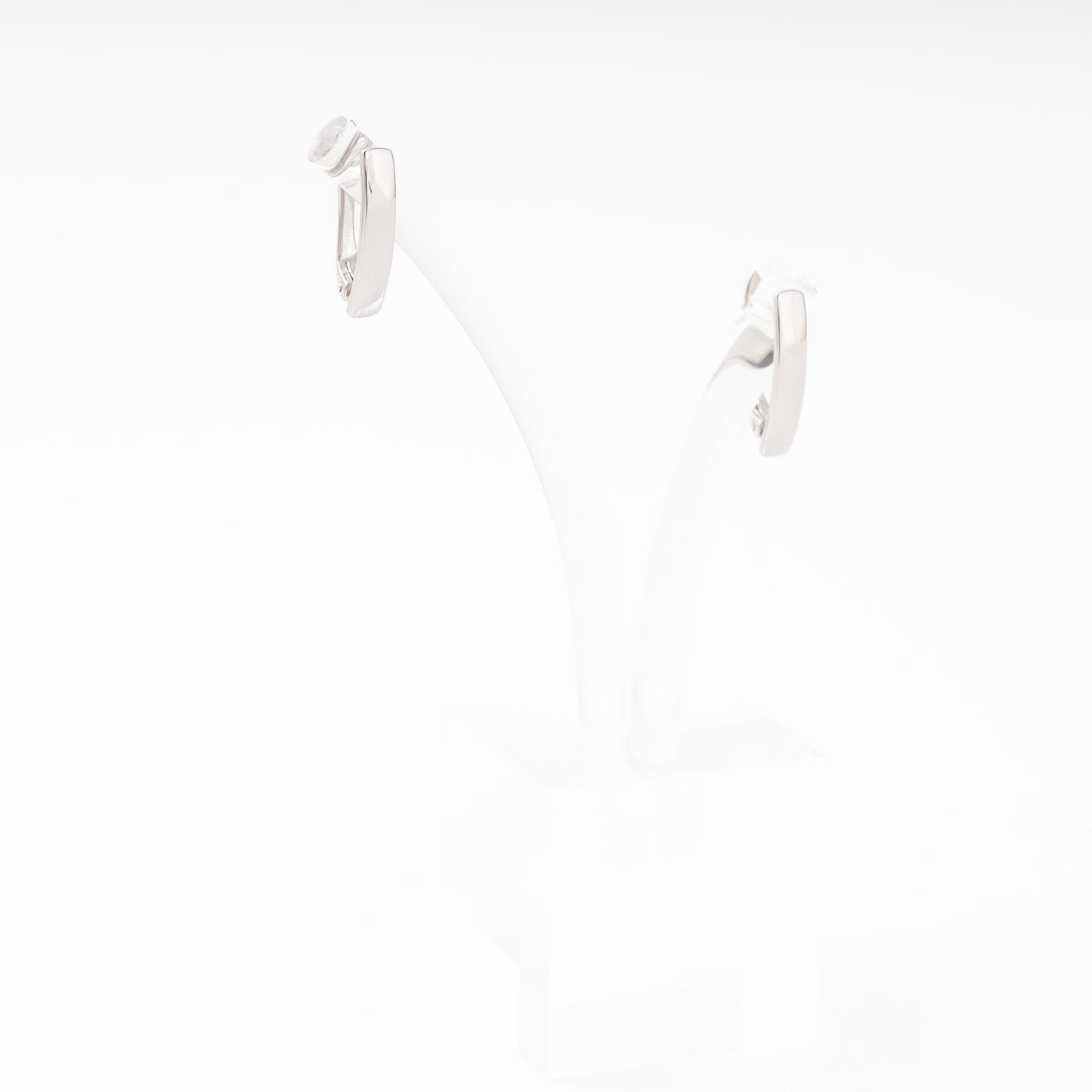 Silver 925 Oval Hoop Earrings Minimalist — Kabluchka
