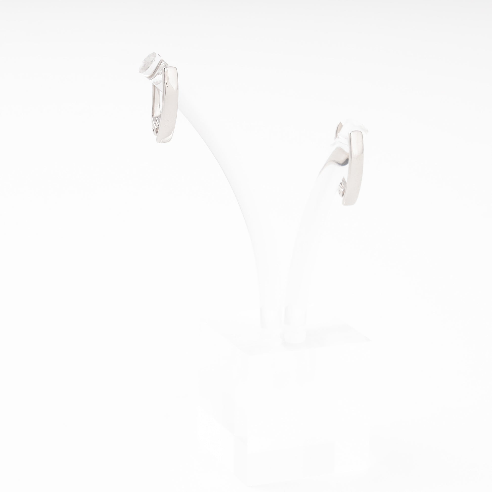 Silver 925 Oval Hoop Earrings Minimalist — Kabluchka