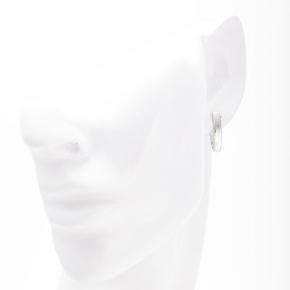 Silver 925 Oval Hoop Earrings Detail — Kabluchka