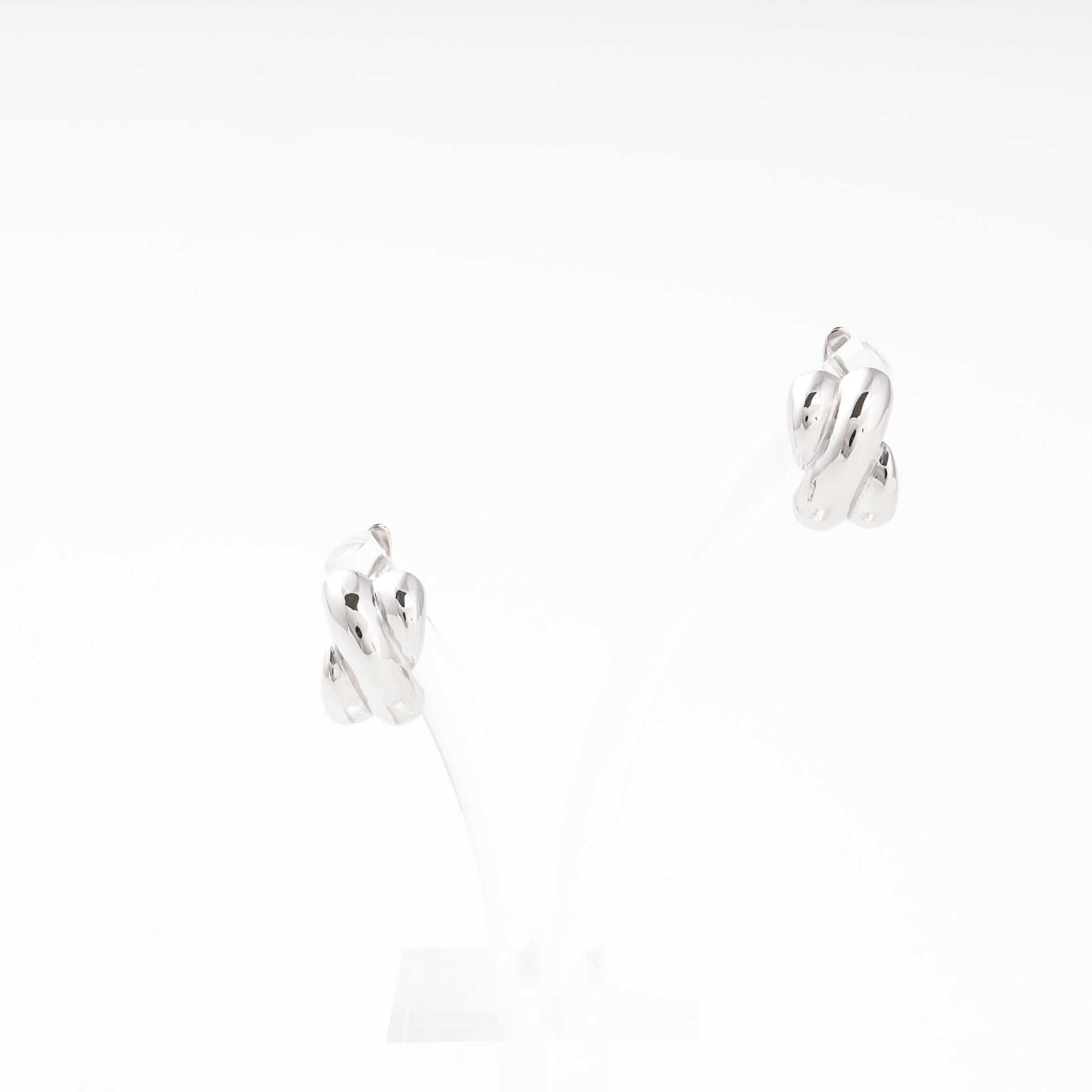 Silver 925 Chunky Oval Hoop Earrings Pair — Kabluchka
