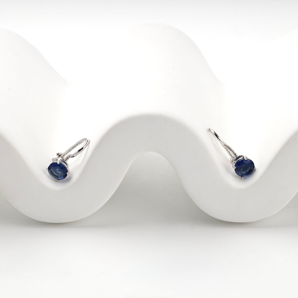 Children's Silver 925 blue cubic zirconia drop earrings