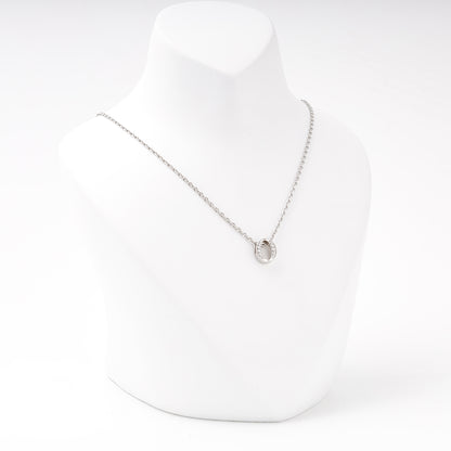 Silver 925 oval cubic zirconia pendant — Kabluchka