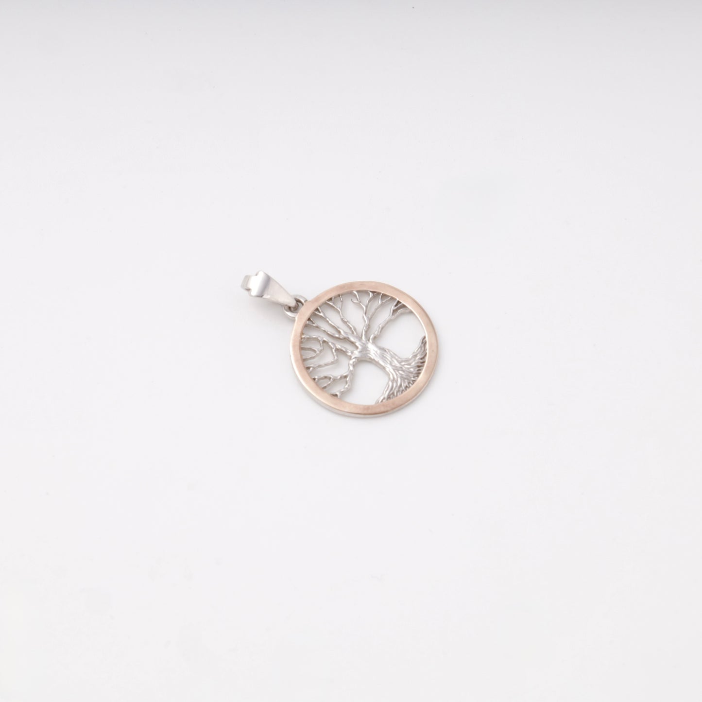 Silver 925 Tree of Life Pendant with Gold 375 Accent — Kabluchka