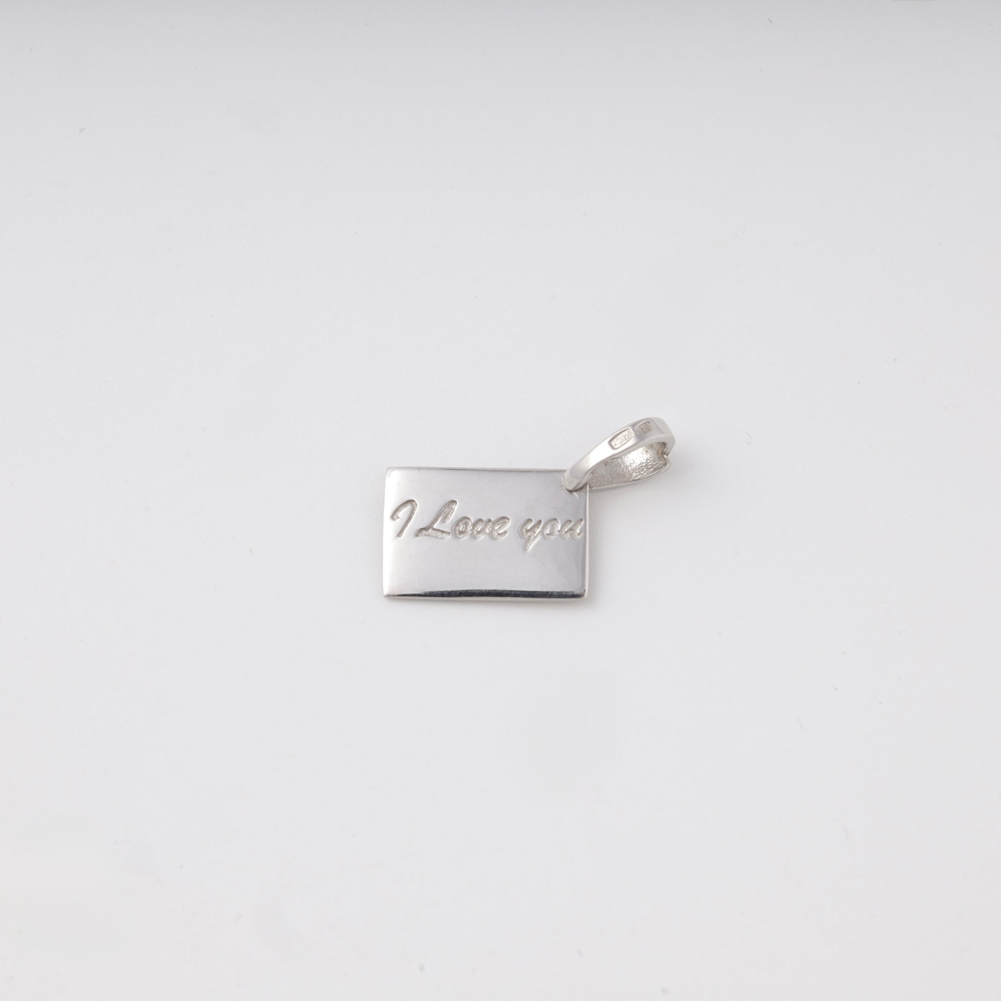 Silver 925 Envelope Pendant detail view — Kabluchka