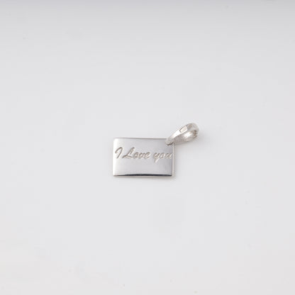 Silver 925 Envelope Pendant detail view — Kabluchka