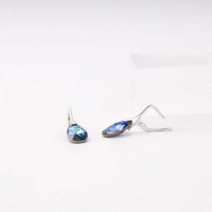 Swarovski crystal teardrop earrings silver 925 — Kabluchka
