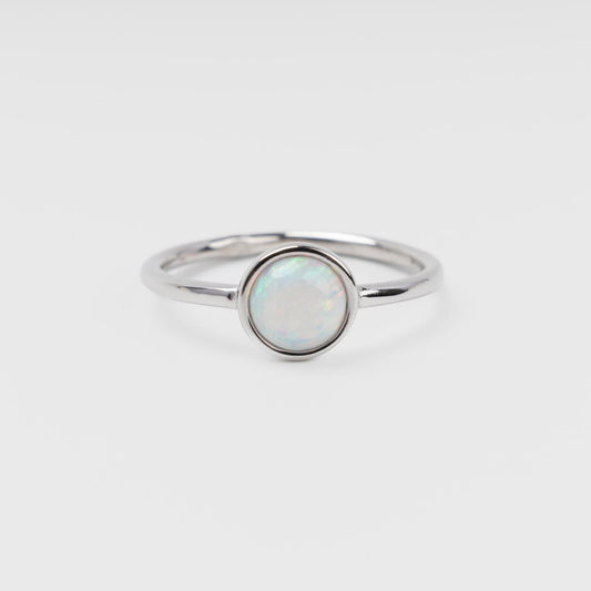 Silver 925 Ring with Opal - Front View | Jewelry Store Kabluchka