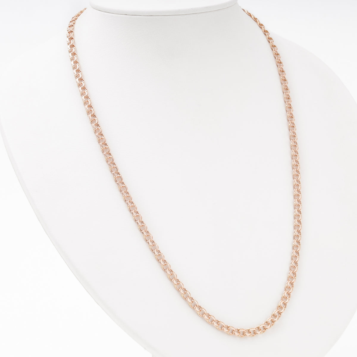 Rose gold bismarck chain 14K 585 — Kabluchka