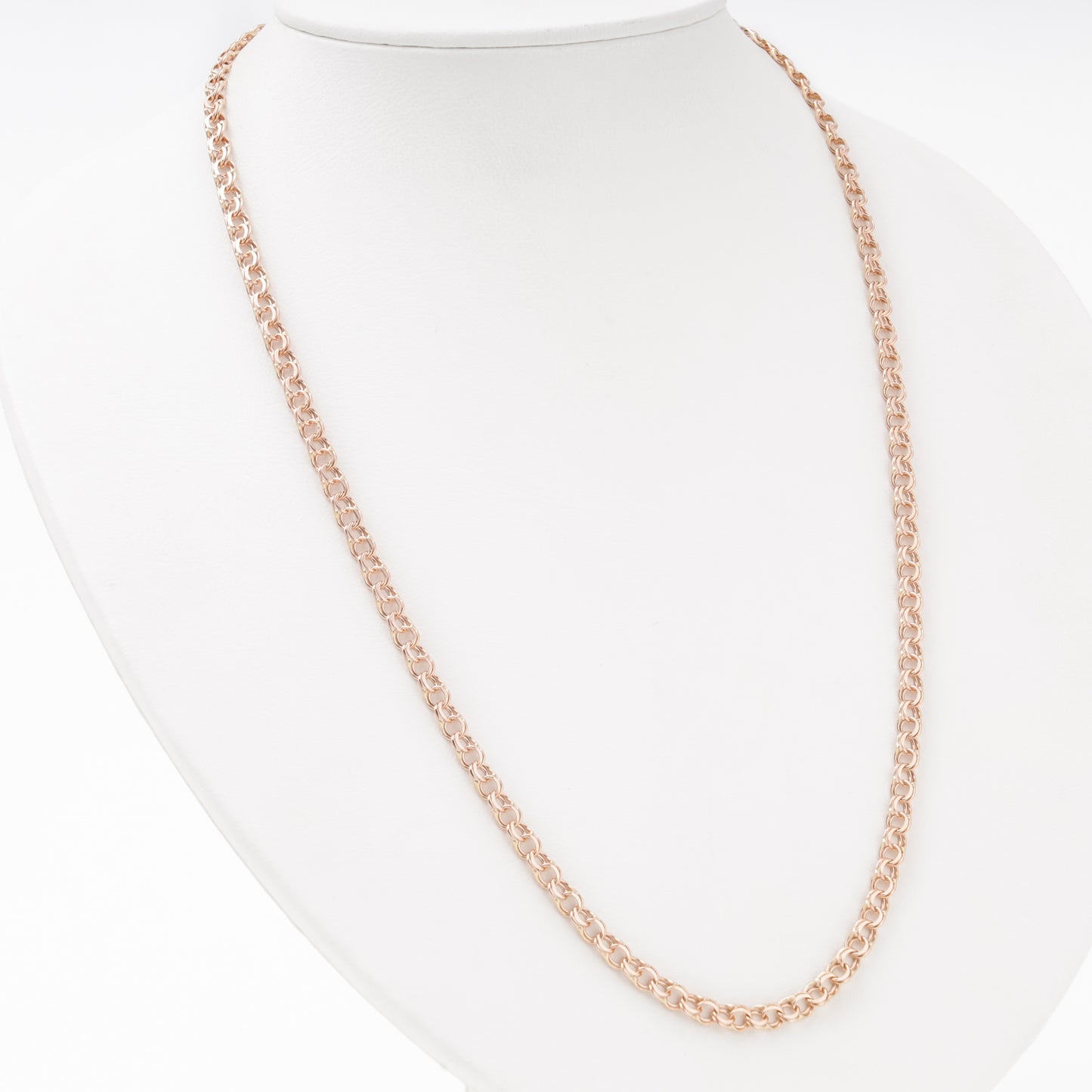 Rose gold bismarck chain 14K 585 — Kabluchka