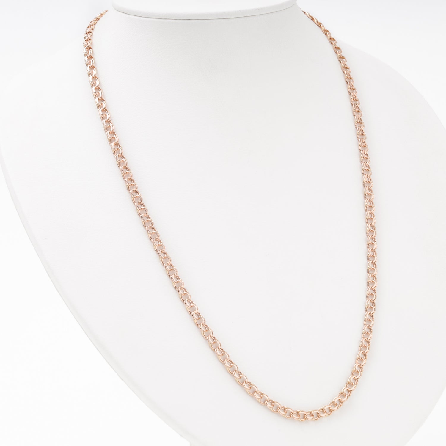 Rose gold bismarck chain 14K 585 — Kabluchka