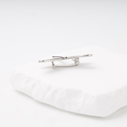 Silver 925 leaf brooch detail — Kabluchka