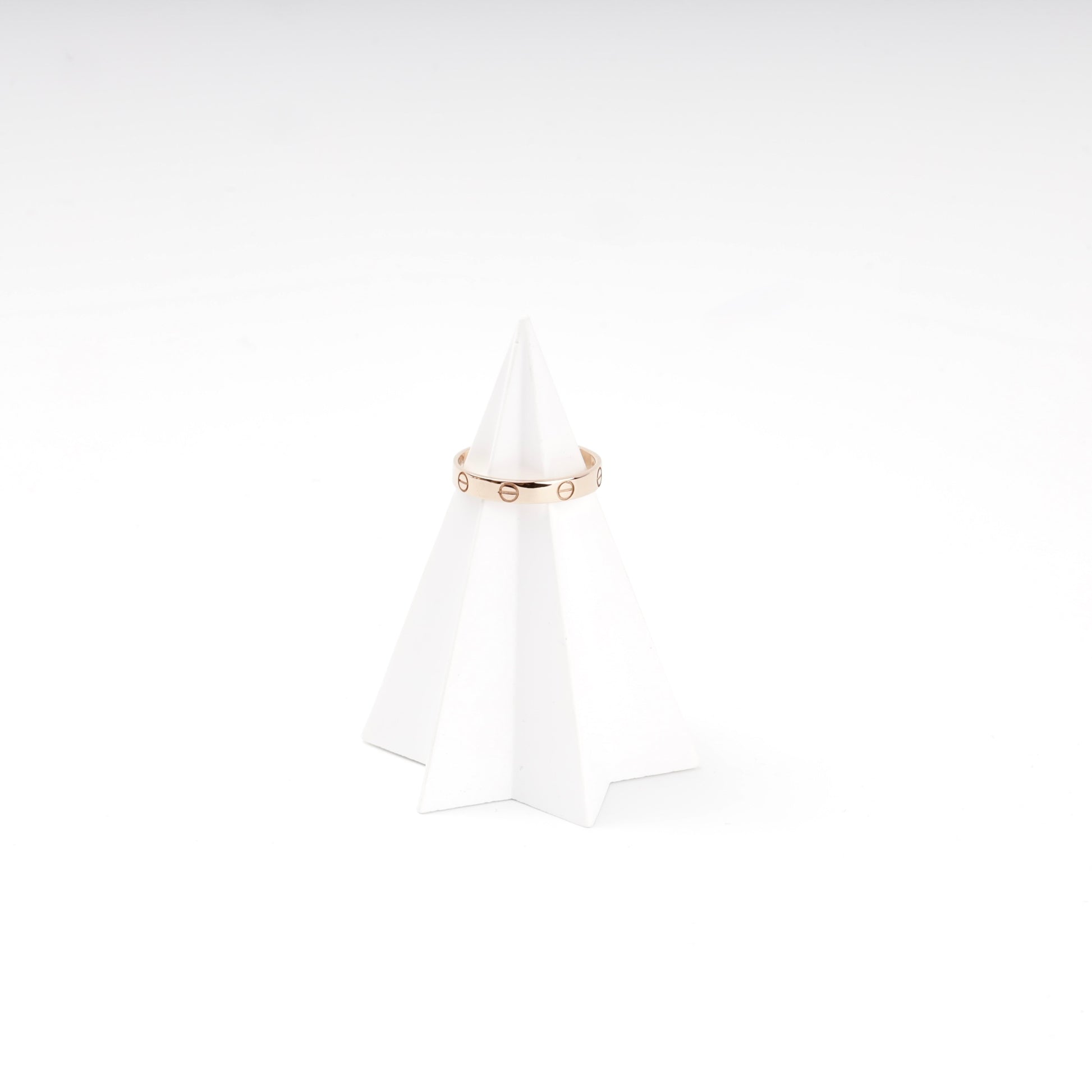 Modern rose gold 585 unisex band ring — Kabluchka