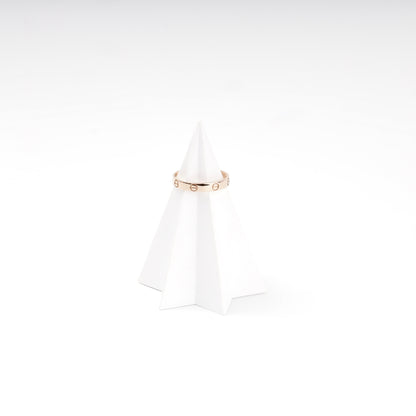 Modern rose gold 585 unisex band ring — Kabluchka