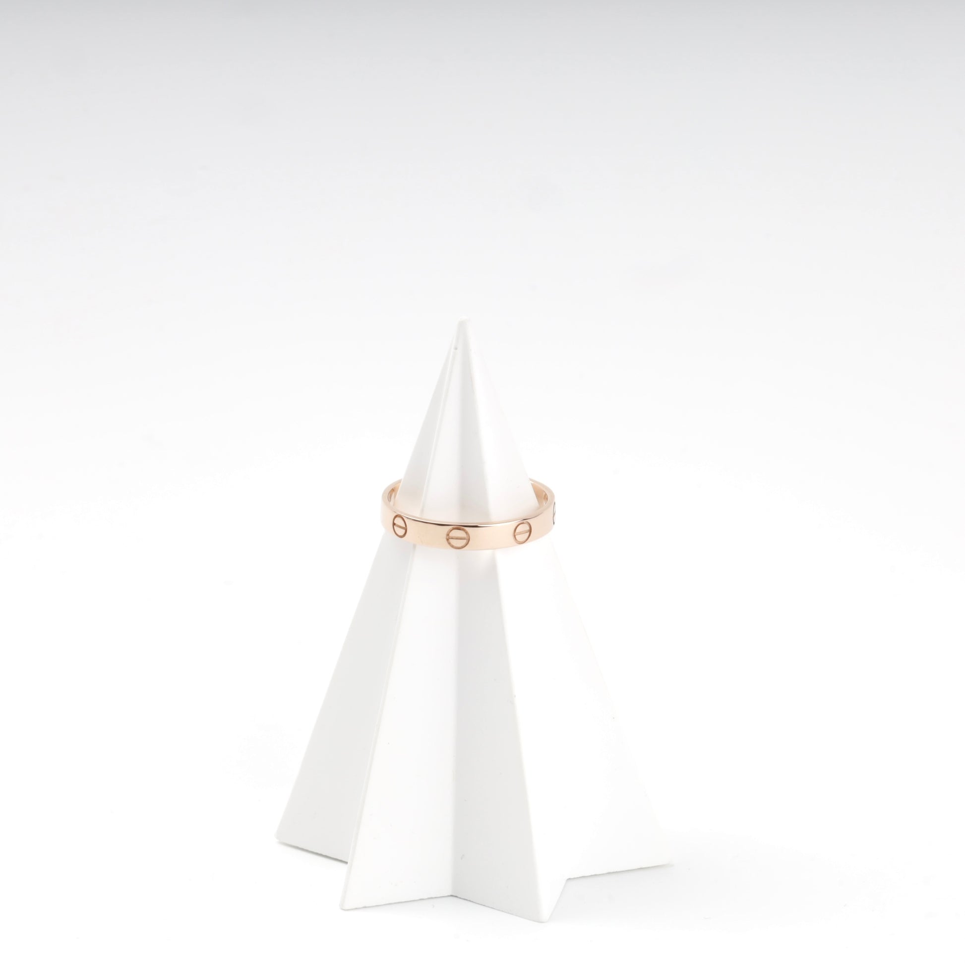 Rose gold 585 band ring with screw-head motif — Kabluchka