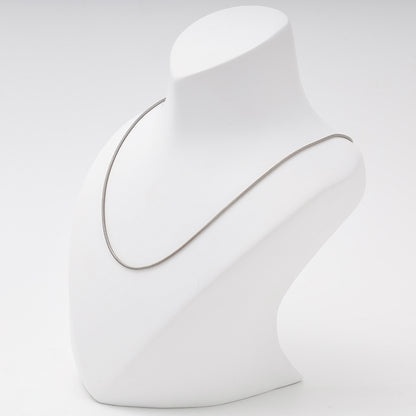 Silver 925 thin snake chain necklace — view 4 — Kabluchka