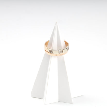 Gold 585 Two-Tone Amour Band Ring, rose and white gold — Kabluchka