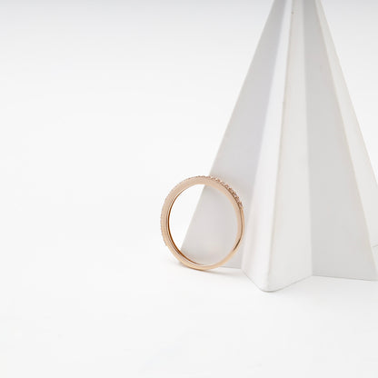 Rose gold ring showing smooth inner shank — КВ713и — Kabluchka