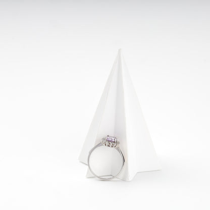 Raised oval amethyst setting with Gold 375 accent — Kabluchka