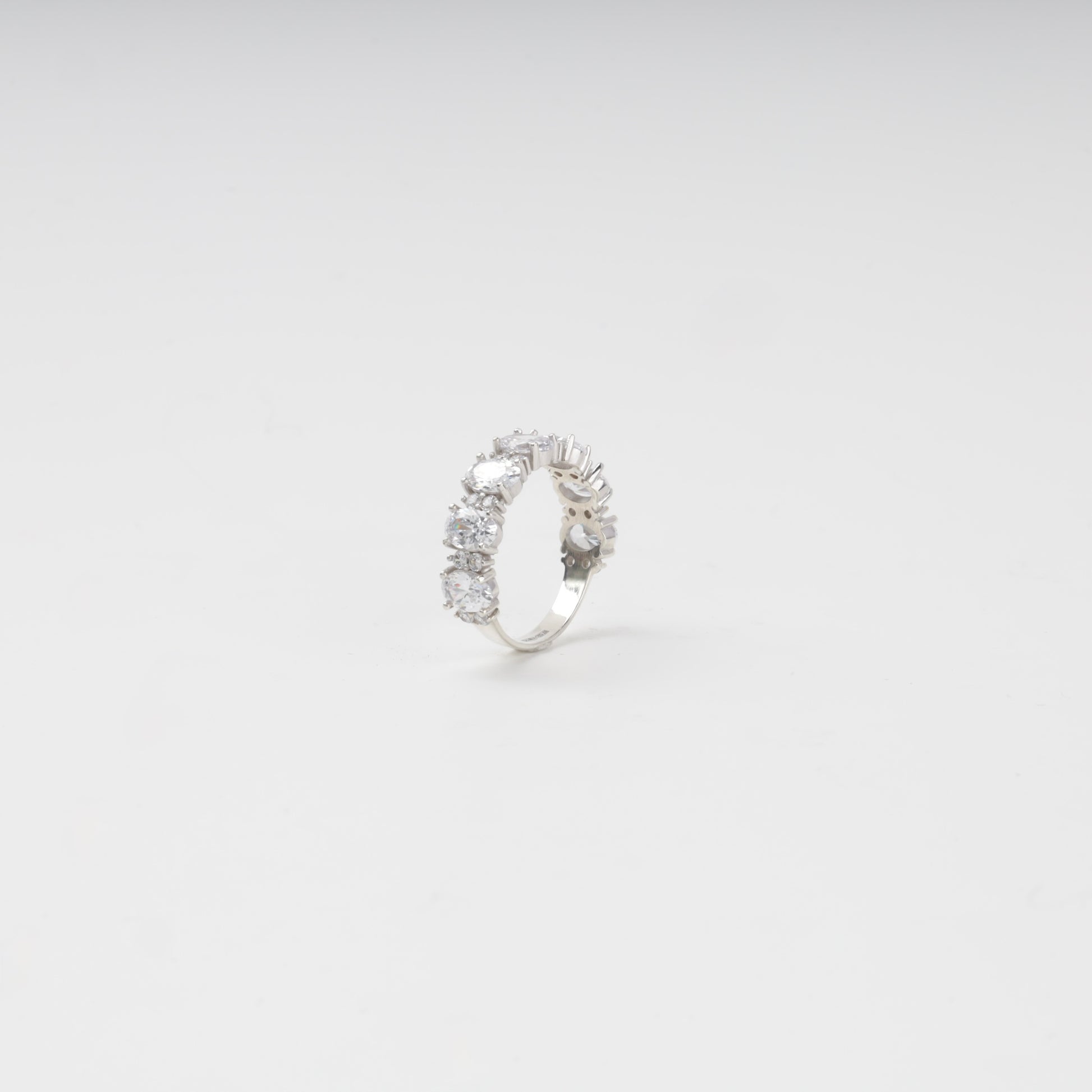 Polished Silver 925 cubic zirconia ring — Kabluchka