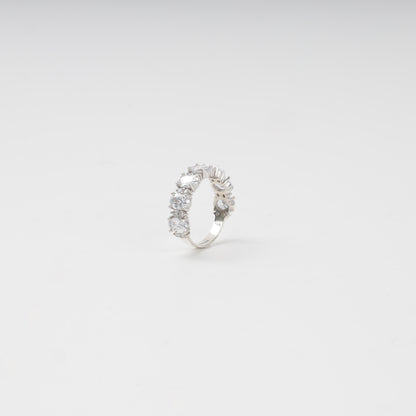 Polished Silver 925 cubic zirconia ring — Kabluchka