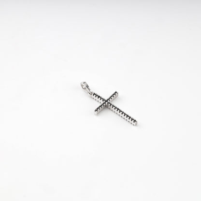 Silver 925 cubic zirconia cross pendant — view 6 — Kabluchka