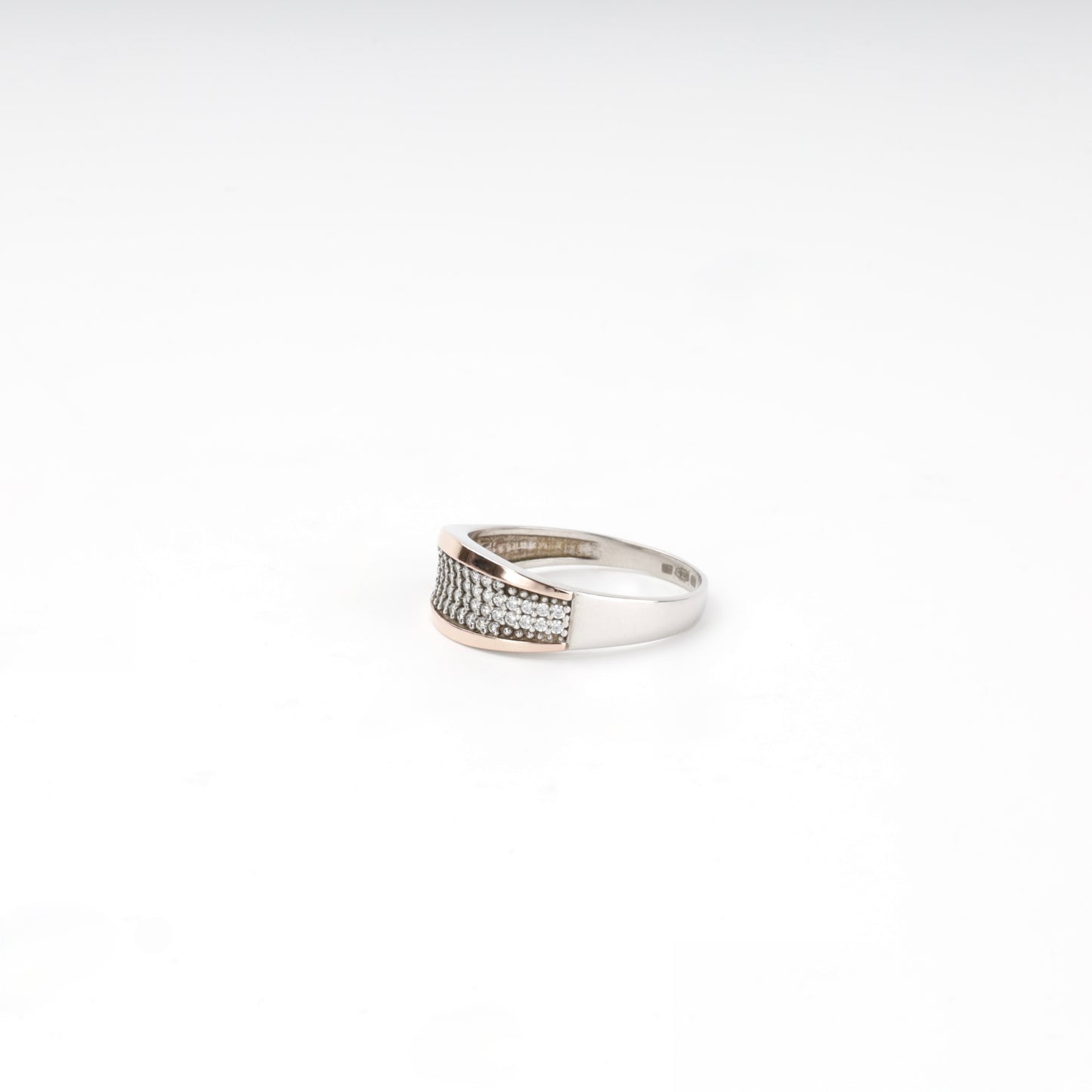 Silver 925 wide ring with polished band — Kabluchka