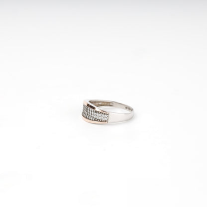 Silver 925 wide ring with polished band — Kabluchka