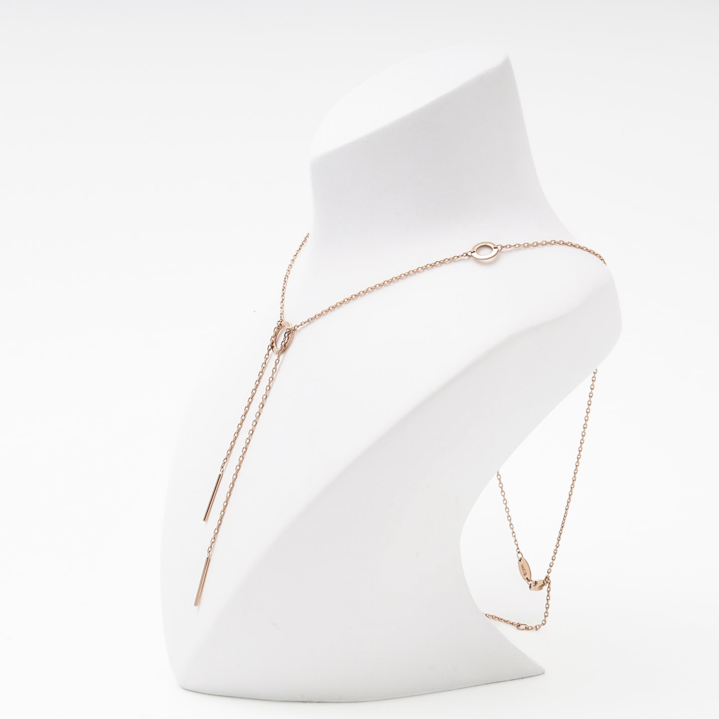 Rose Gold 585 Station Necklace Arrow Pendant Detail — Kabluchka